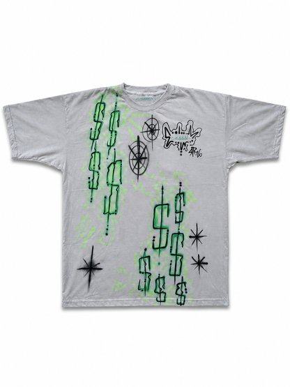 “MONEY COME$ & GOE$” CA$$$H x Dre Ski ~ 1of1 Collectors T-Shirt